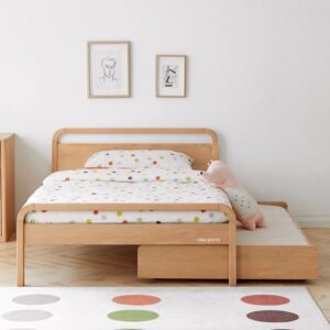 tempat Tidur Kayu Jati Minimalis Modern dengan Ranjang Sorong & Laci – Wooderfull Collection88